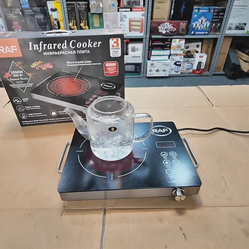 Portable 220V AC Electric Stove – Solar Inverter-Based Cooking Solution Infrared | RAF R-8003 Electric Stove – 3500W
