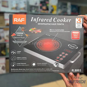Portable 220V AC Electric Stove – Solar Inverter-Based Cooking Solution Infrared | RAF R-8003 Electric Stove – 3500W